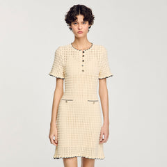 Mini knit dress Vanilla Sandro Women