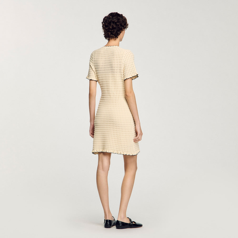 Mini knit dress Vanilla Sandro Women