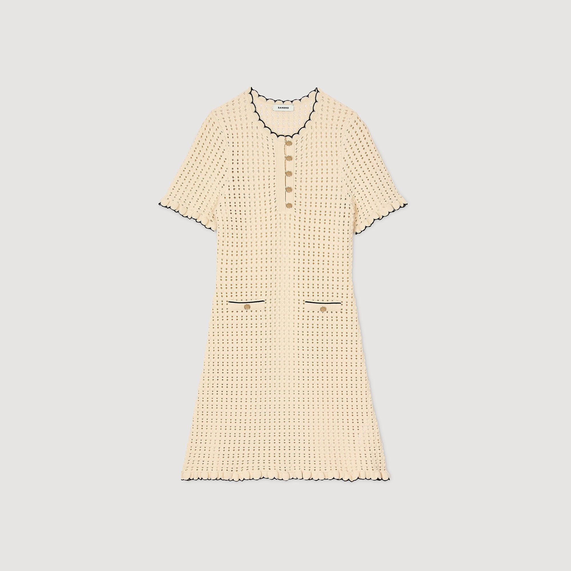 Mini knit dress Vanilla Sandro Women