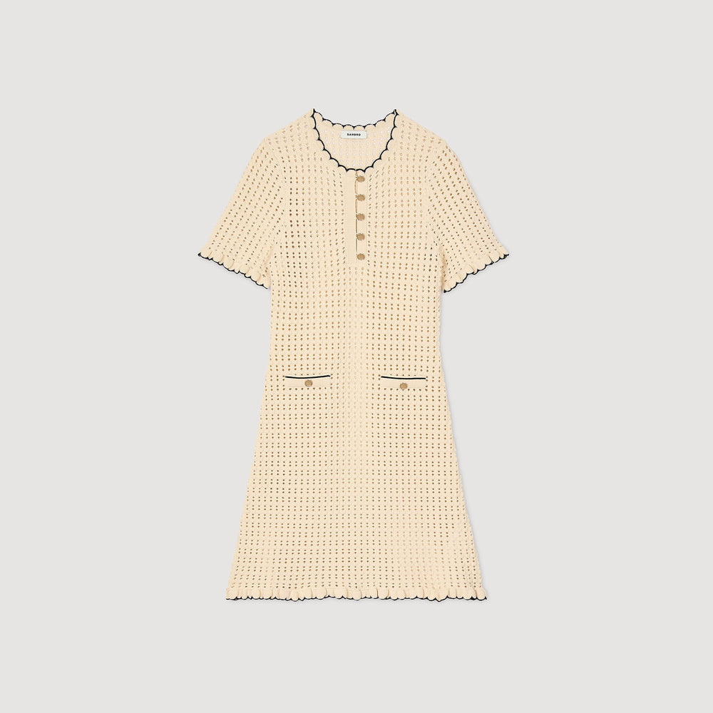 Mini knit dress Vanilla Sandro Women