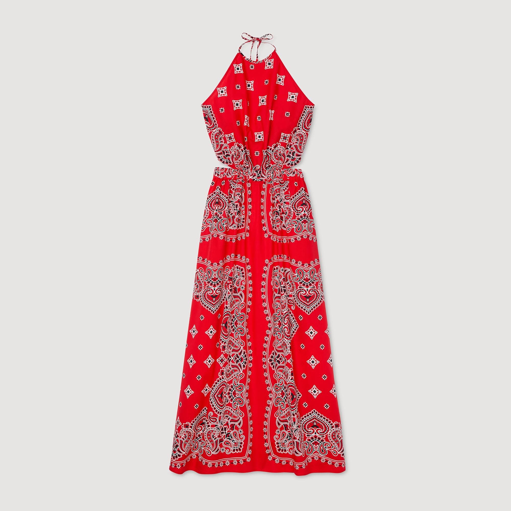 Bandana-print maxi dress Red / White Sandro Women