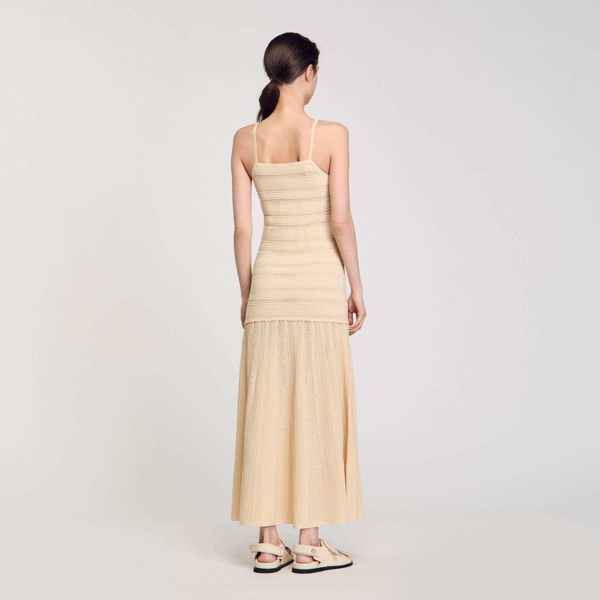 Knit maxi dress Vanilla Sandro Women