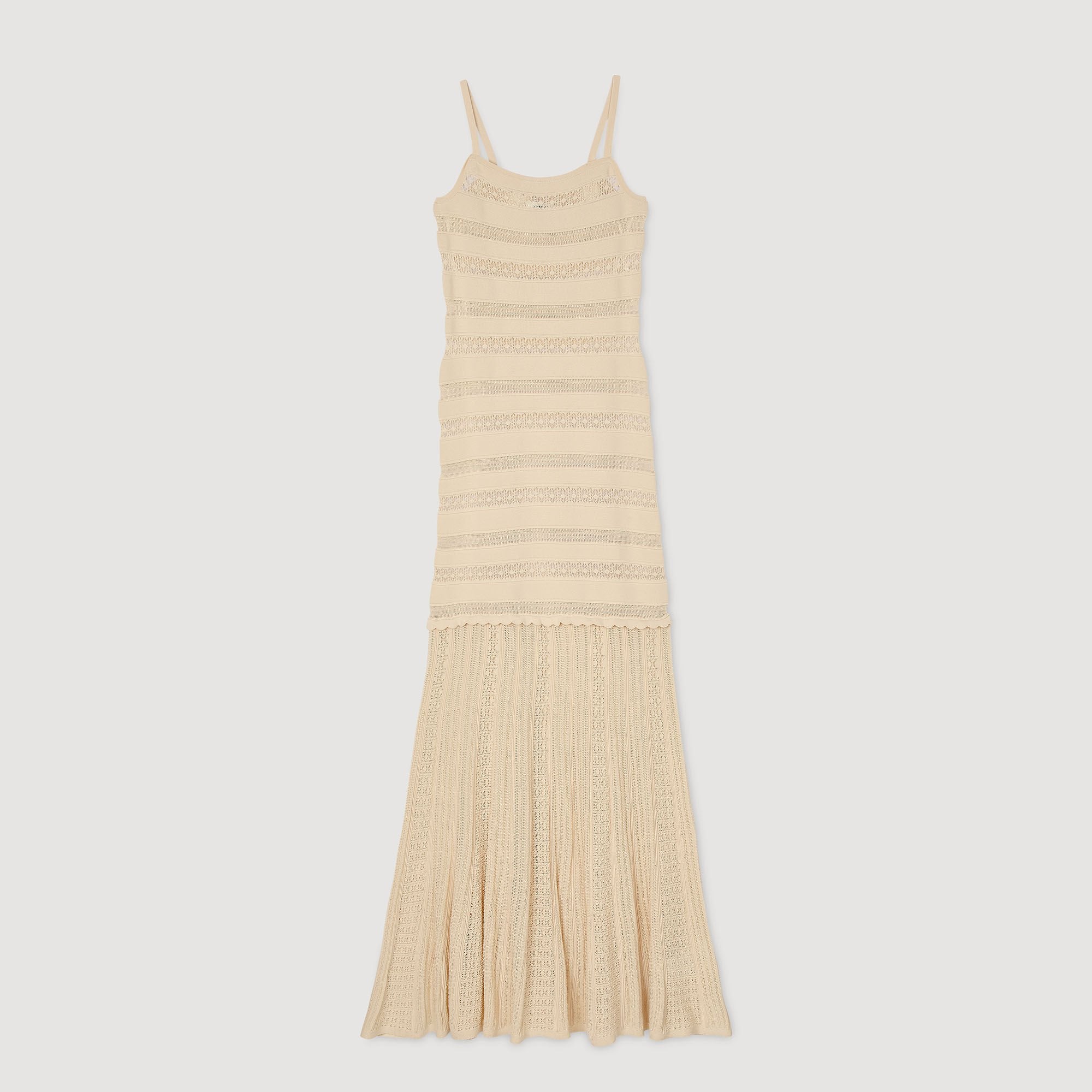 Knit maxi dress Vanilla Sandro Women