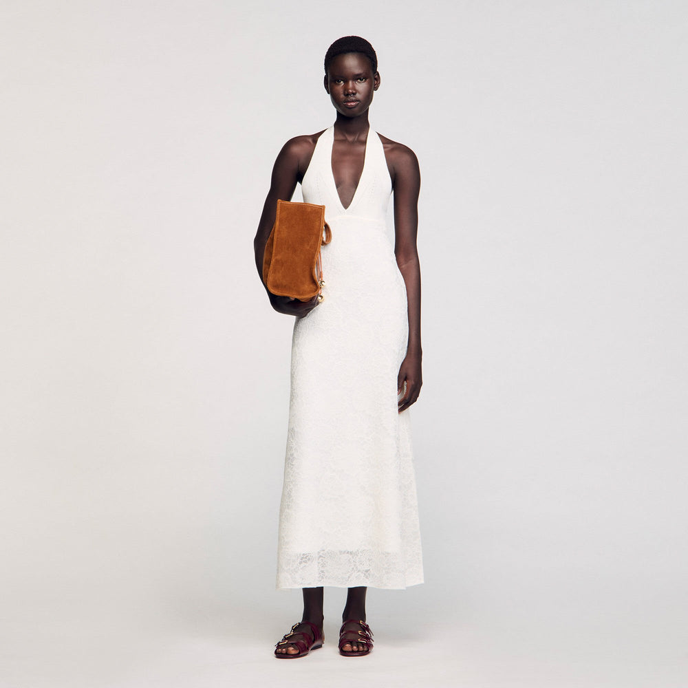 Maxi knit dress White Sandro Women