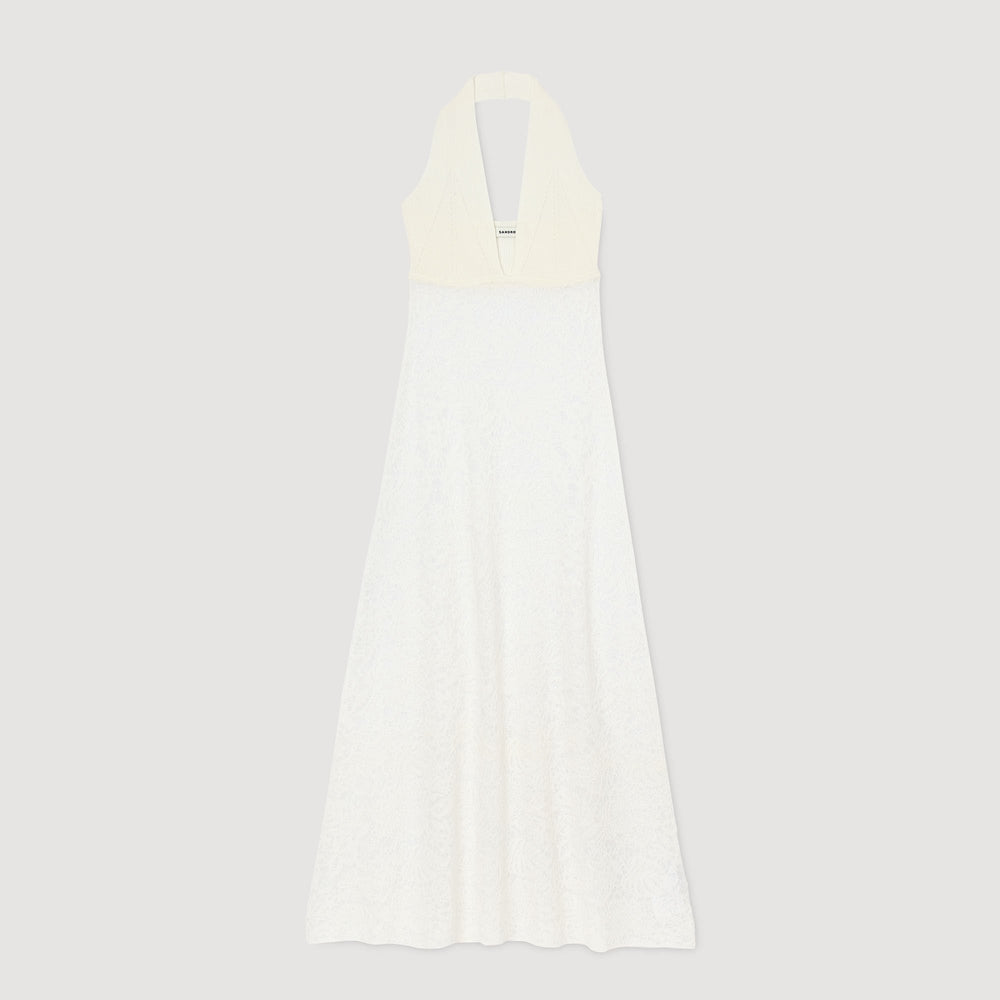 Maxi knit dress White Sandro Women