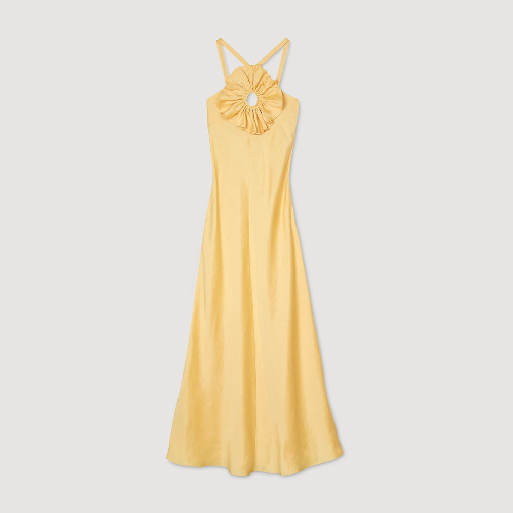 Floral detail maxi dress Straw Sandro Women