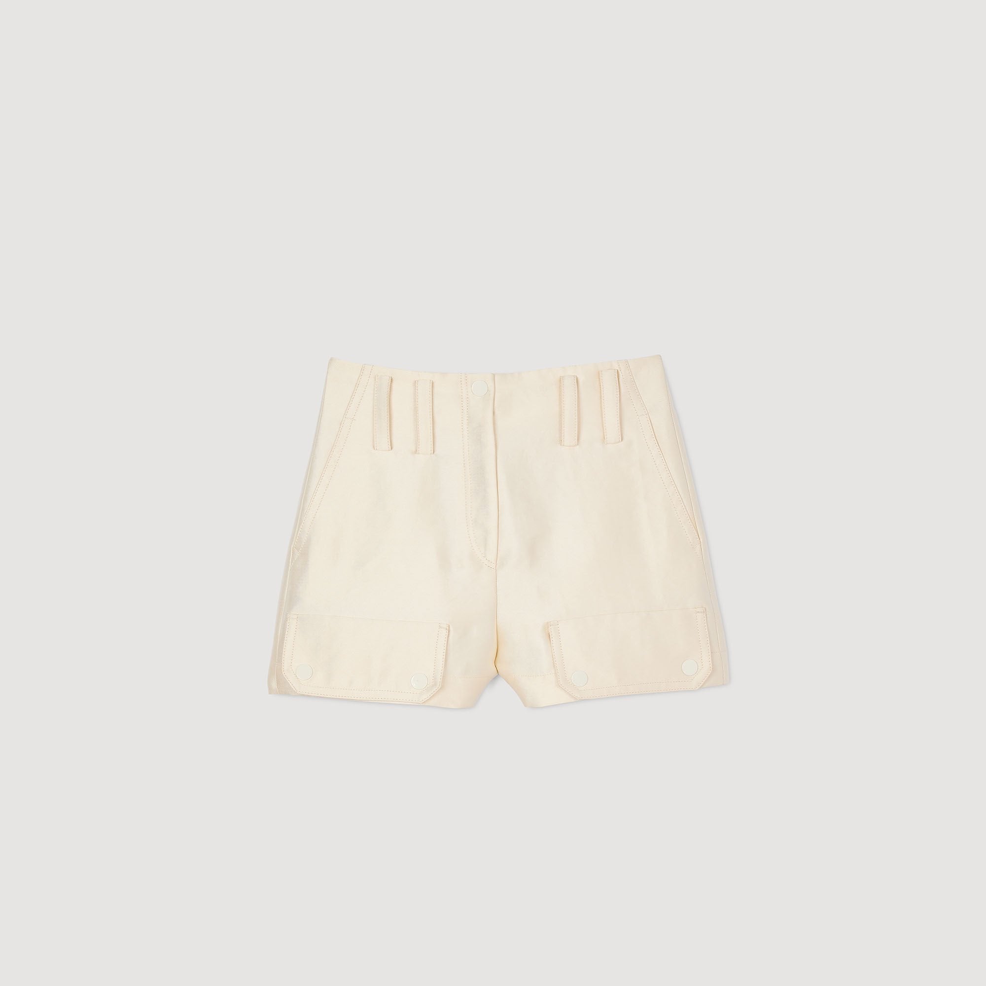 Cargo shorts Ecru Sandro Women
