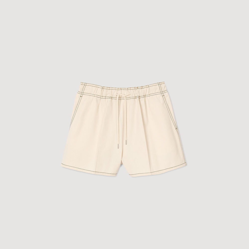 Carpenter shorts Sand Sandro Women