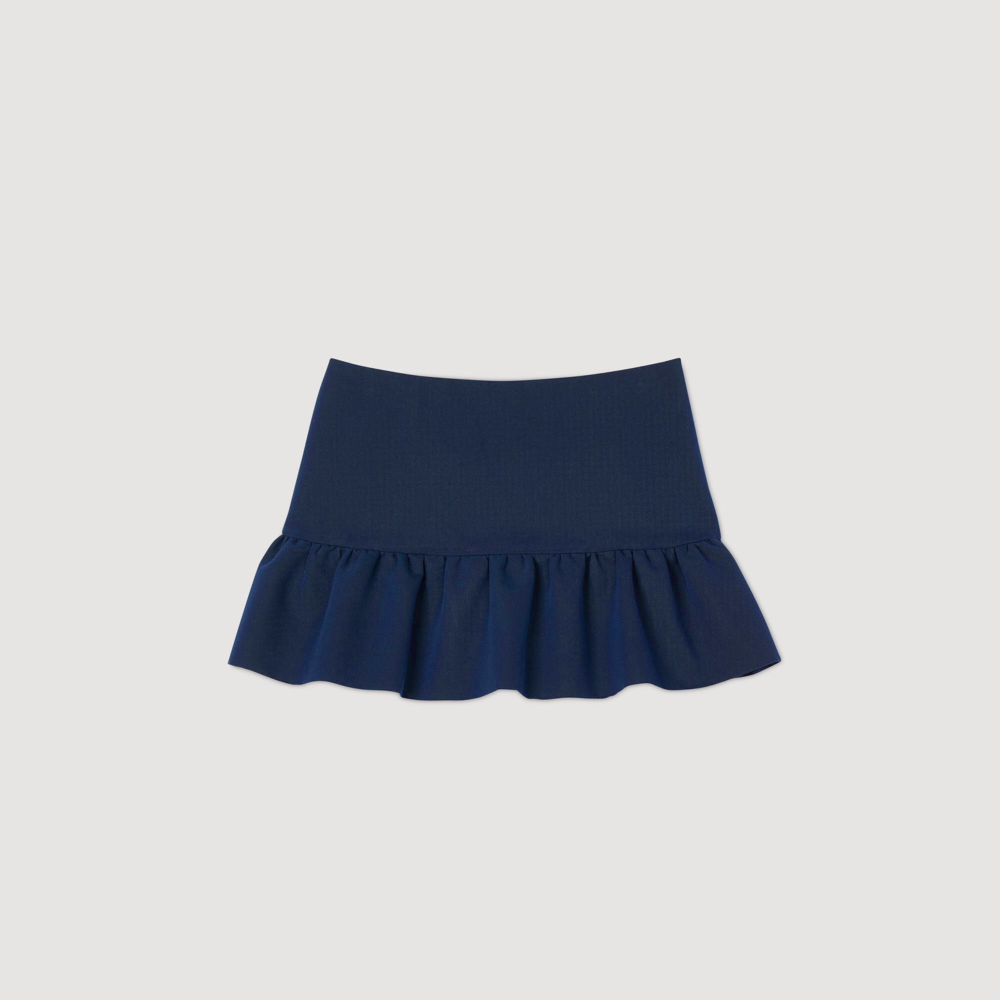 Flounced shorts Navy Blue Sandro Women