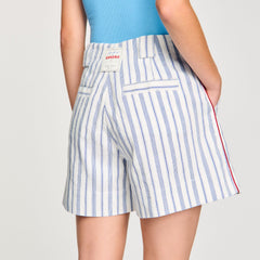 Striped shorts Blue / Ecru Sandro Women