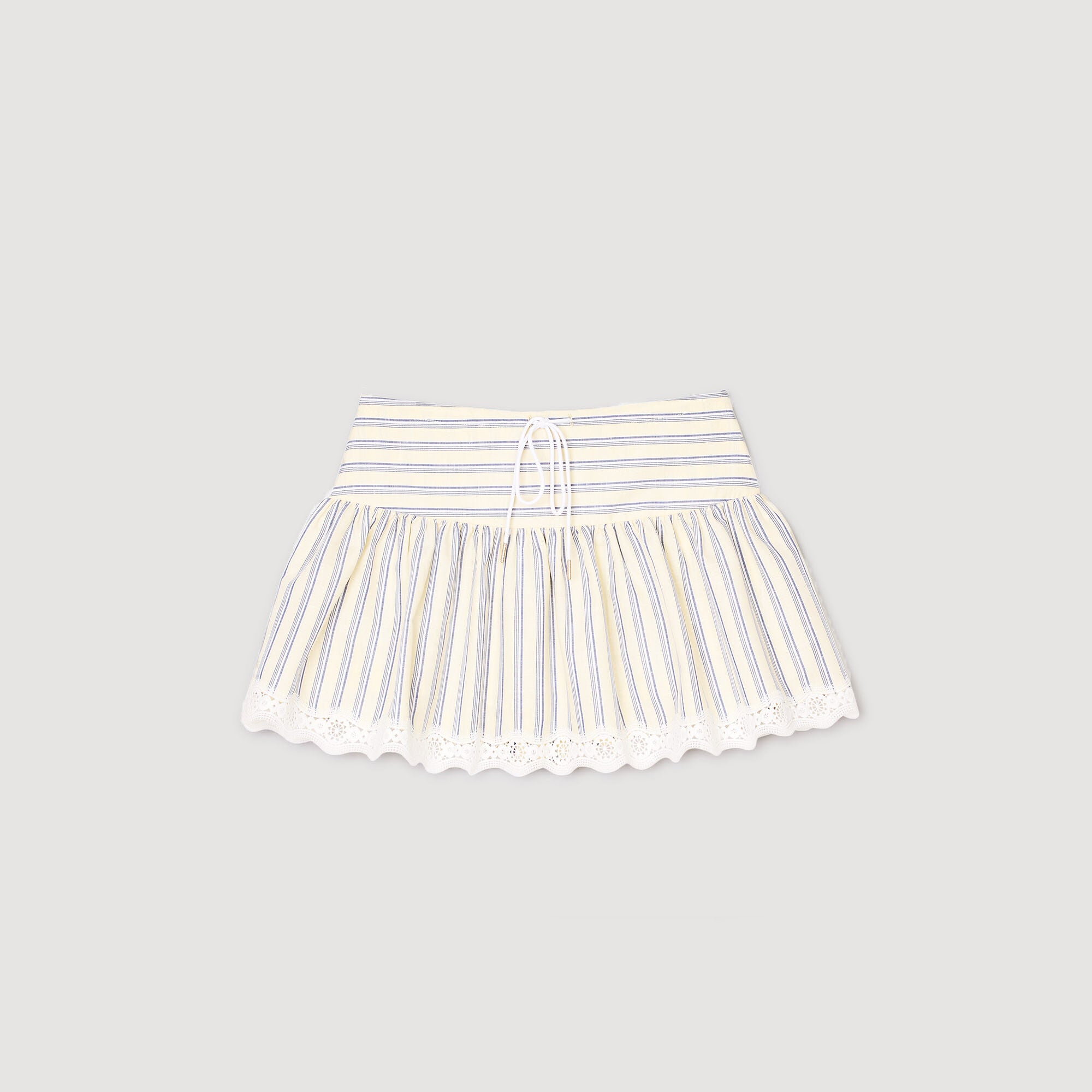 Striped skort Ecru / Jean Sandro Women