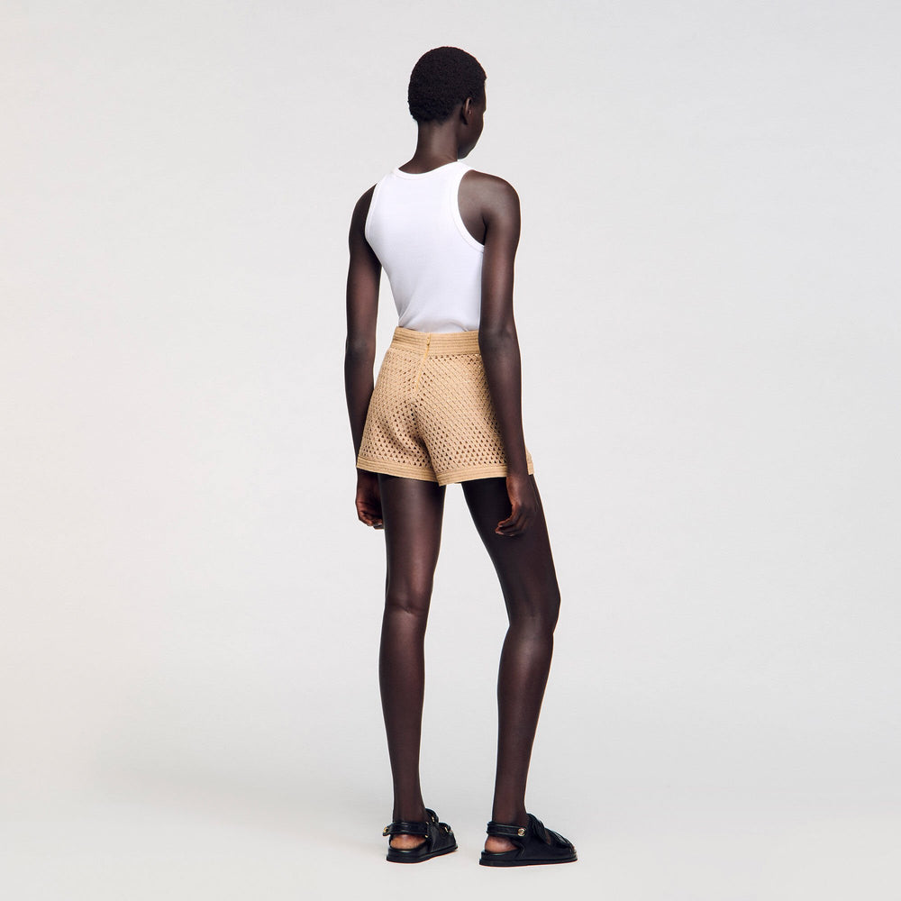 Strass shorts Sand Sandro Women