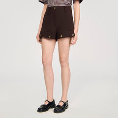 Carpenter shorts Brown Sandro Women