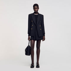 Double-breasted suit jacket Black Sandro Women
