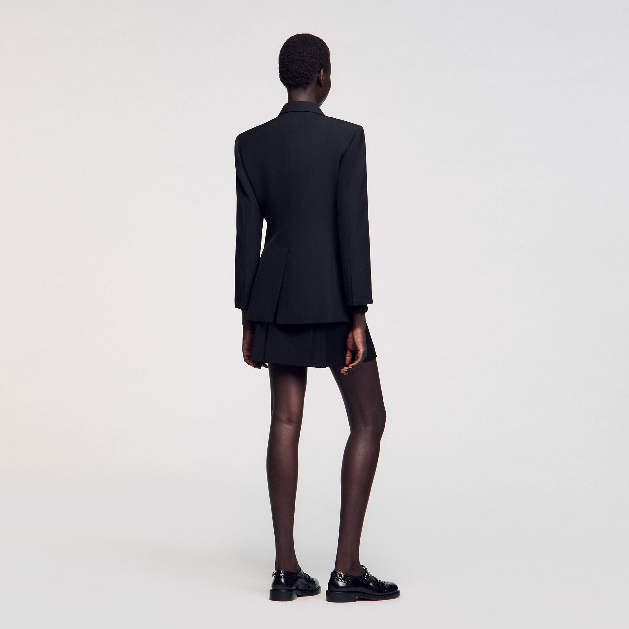Double-breasted suit jacket Black Sandro Women