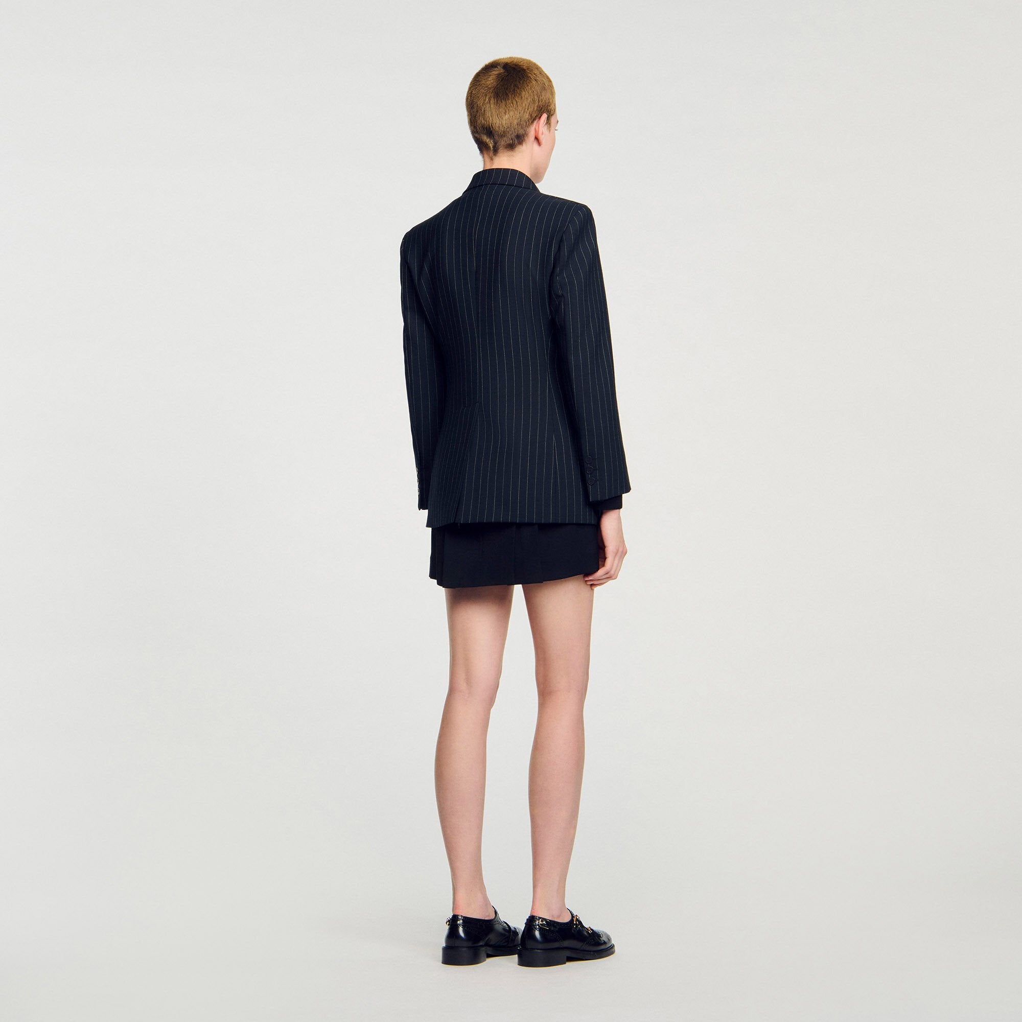 Striped suit jacket Black Sandro Women