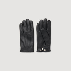 Leather gloves Black Sandro Men