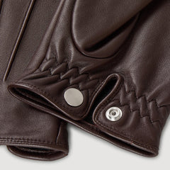 Leather gloves Black Brown Sandro Men