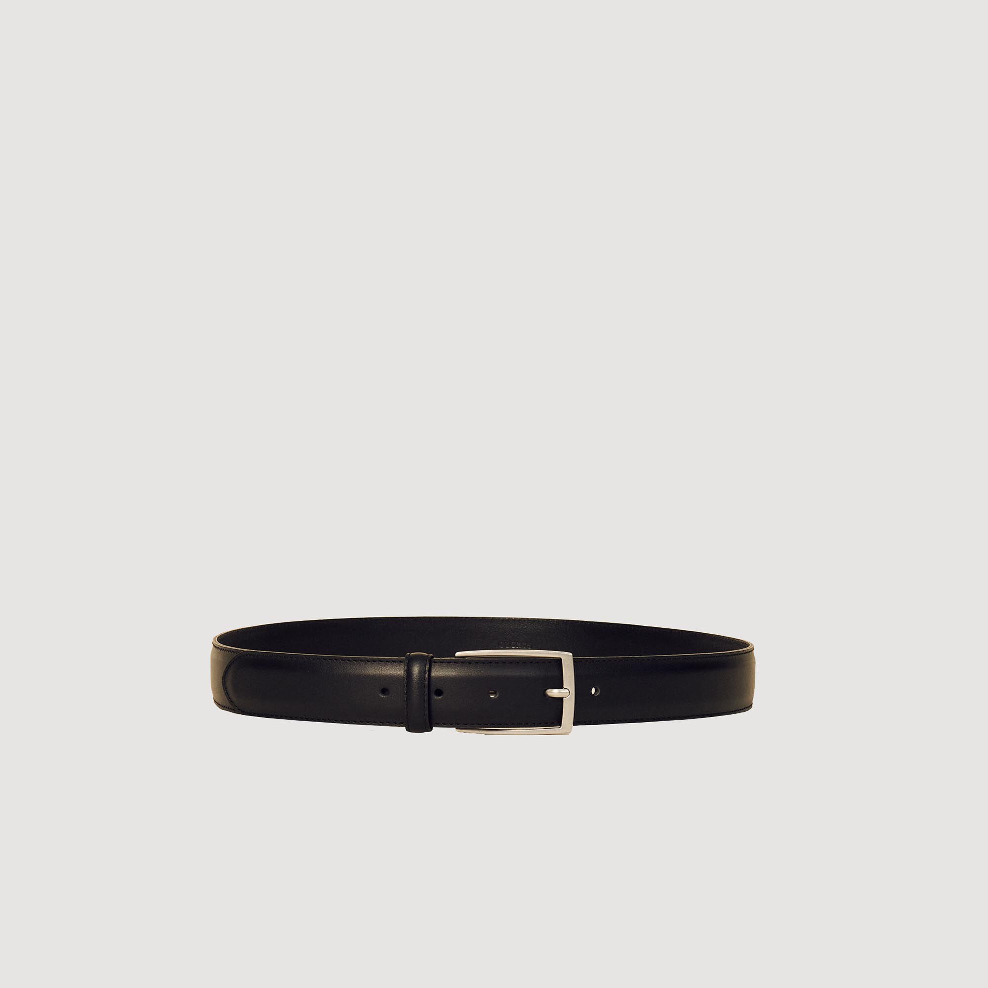 Smooth leather belt Black Sandro Men