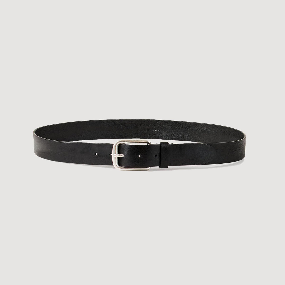 Vegetable-tanned leather belt Black Sandro Men