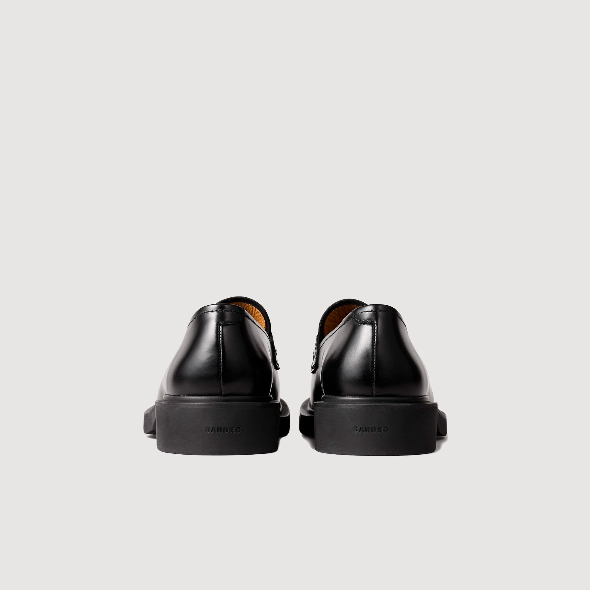 Patent leather dress shoes Black Sandro Men