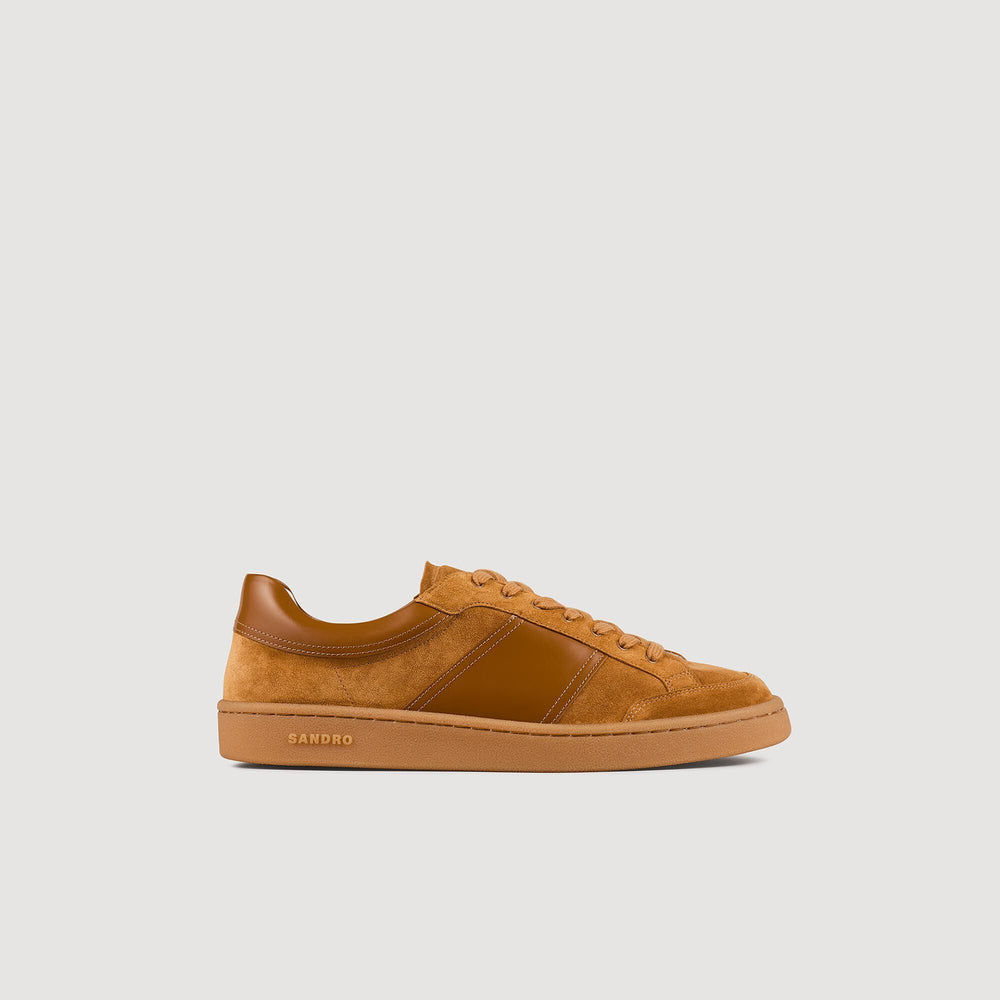 Suede Sneakers Camel Sandro Men