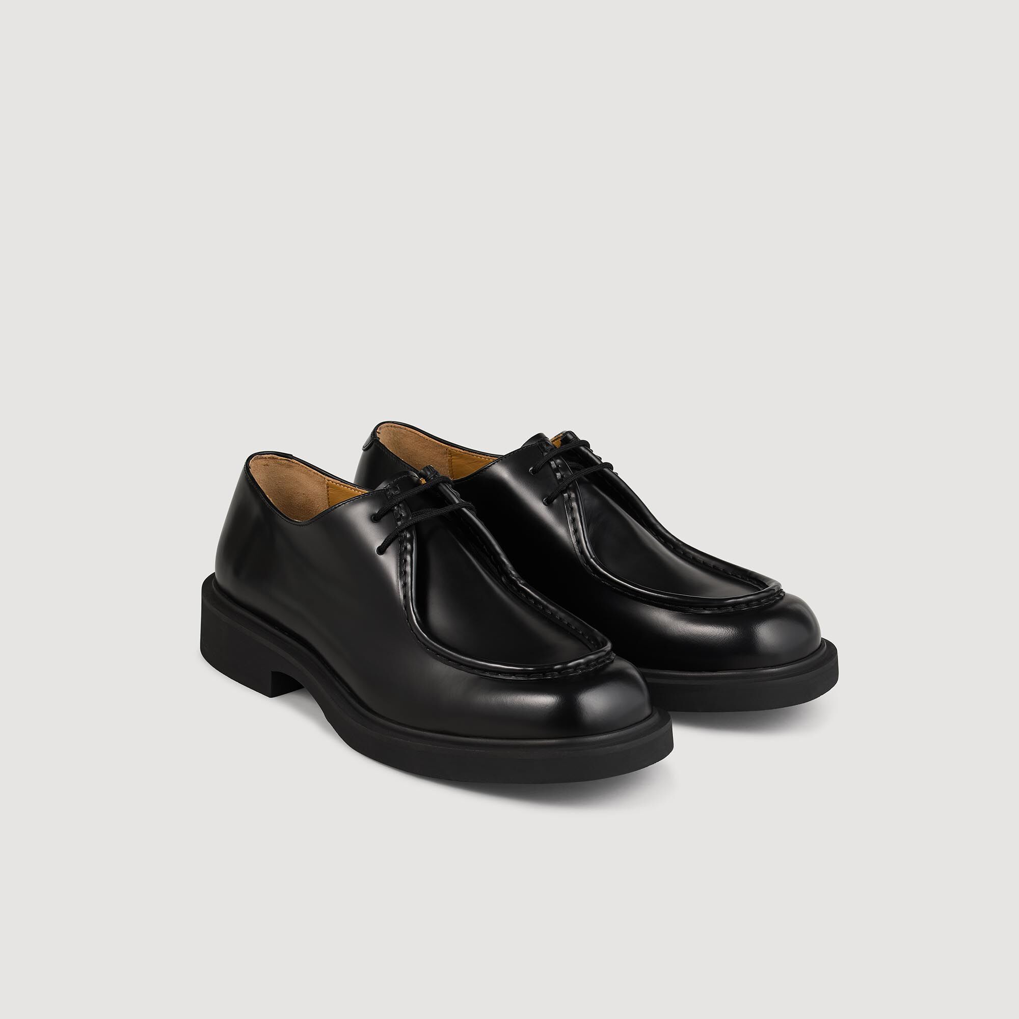 Patent leather dress shoes Black Sandro Men