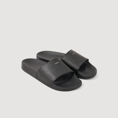Sandals in reconstituted leather Black Sandro Men
