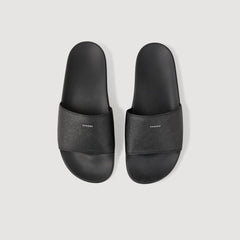 Sandals in reconstituted leather Black Sandro Men