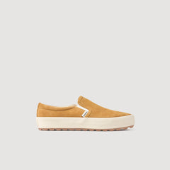 Split leather slip-ons Camel Sandro Men