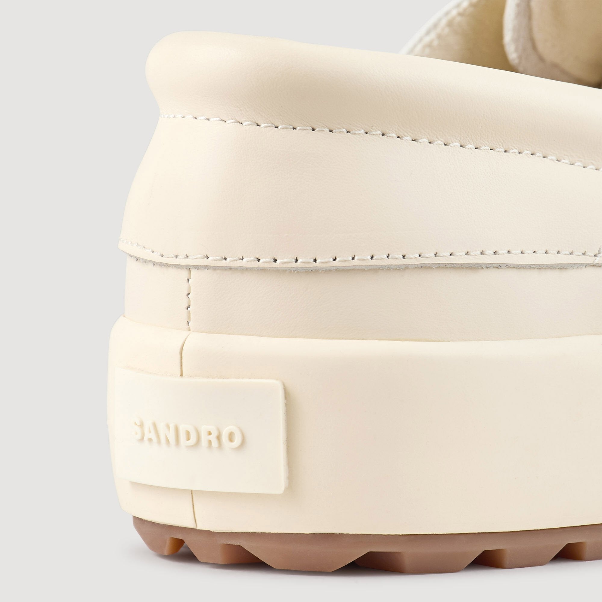 Leather boat shoes Off-White Sandro Men