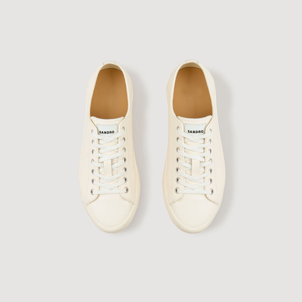 Low-top split leather trainers Off White Sandro Men