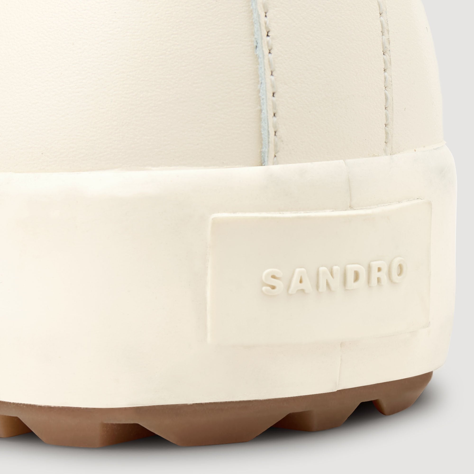Low-top split leather trainers Off White Sandro Men