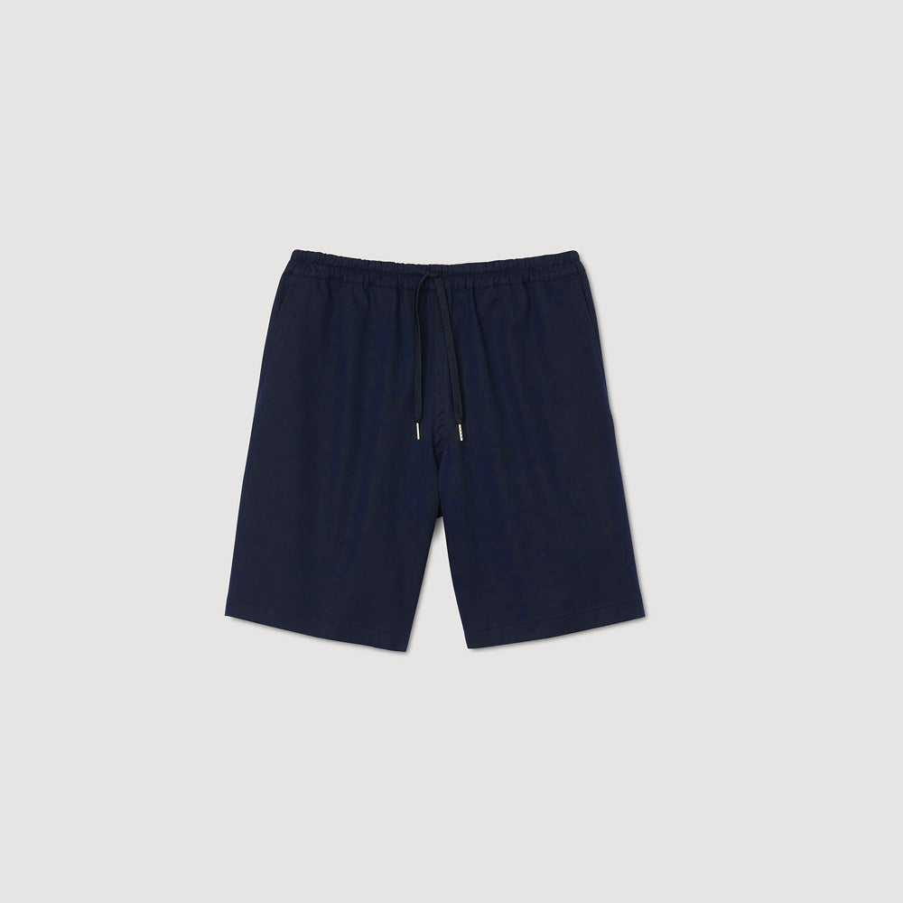 Cotton shorts Midnight Blue Sandro Men