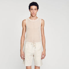 Cotton shorts Light Beige Sandro Men