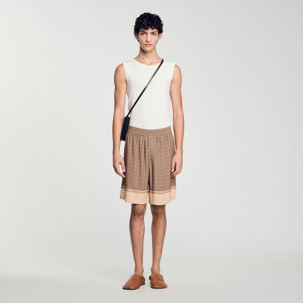 Patterned Flowy Bermuda shorts Hazel Sandro Men
