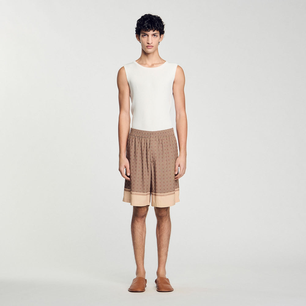 Patterned Flowy Bermuda shorts Hazel Sandro Men
