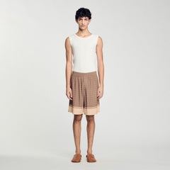 Patterned Flowy Bermuda shorts Hazel Sandro Men