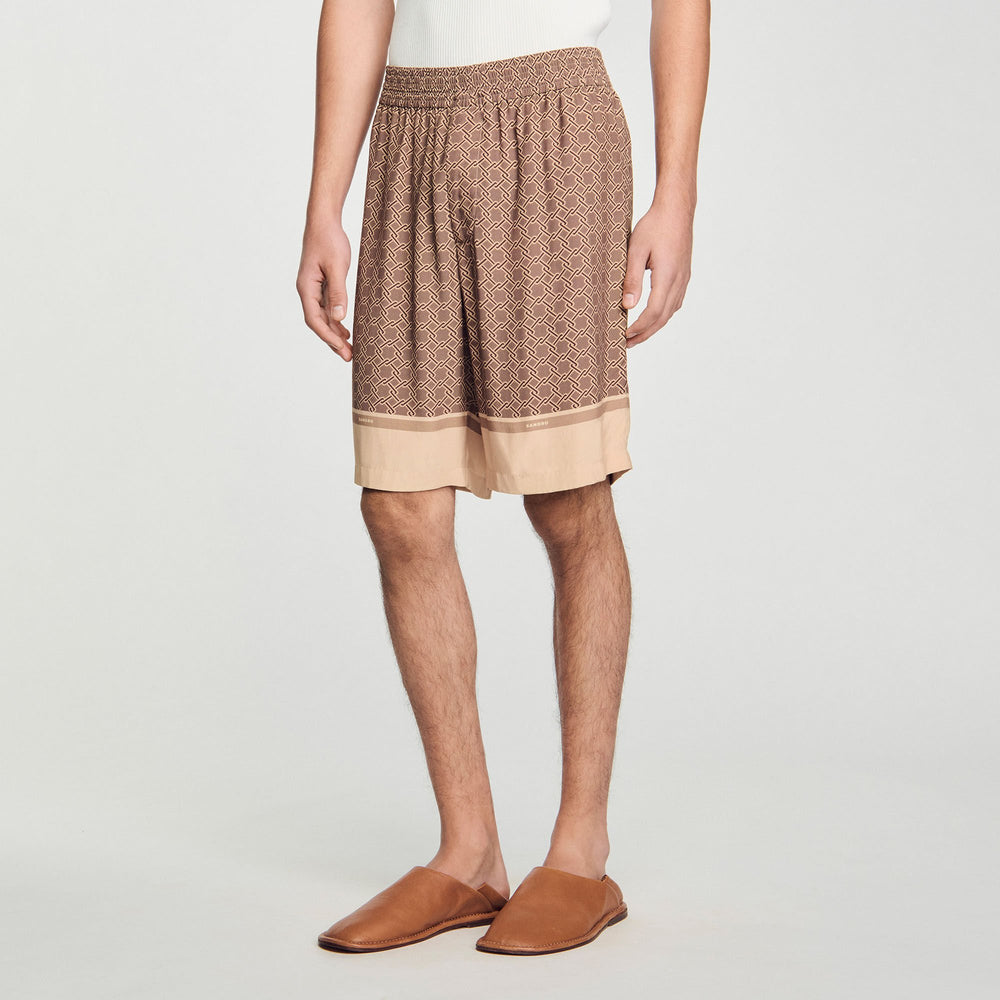 Patterned Flowy Bermuda shorts Hazel Sandro Men