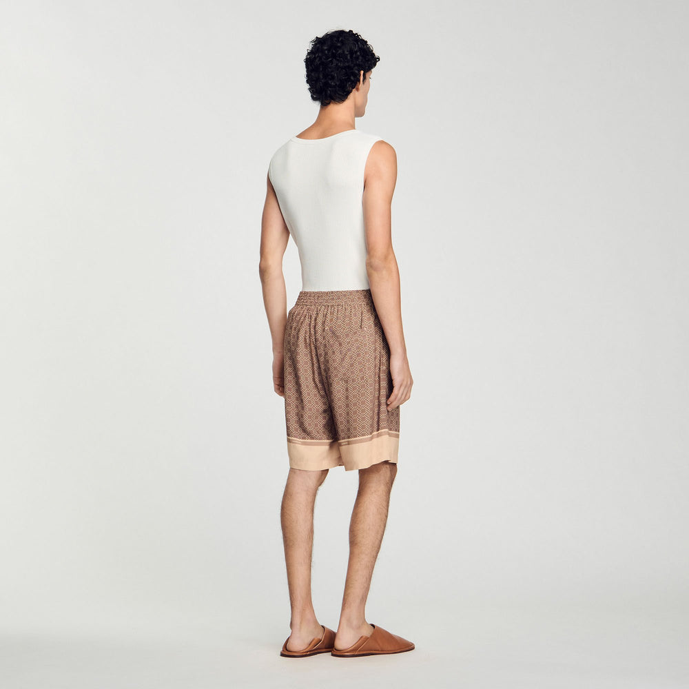 Patterned Flowy Bermuda shorts Hazel Sandro Men