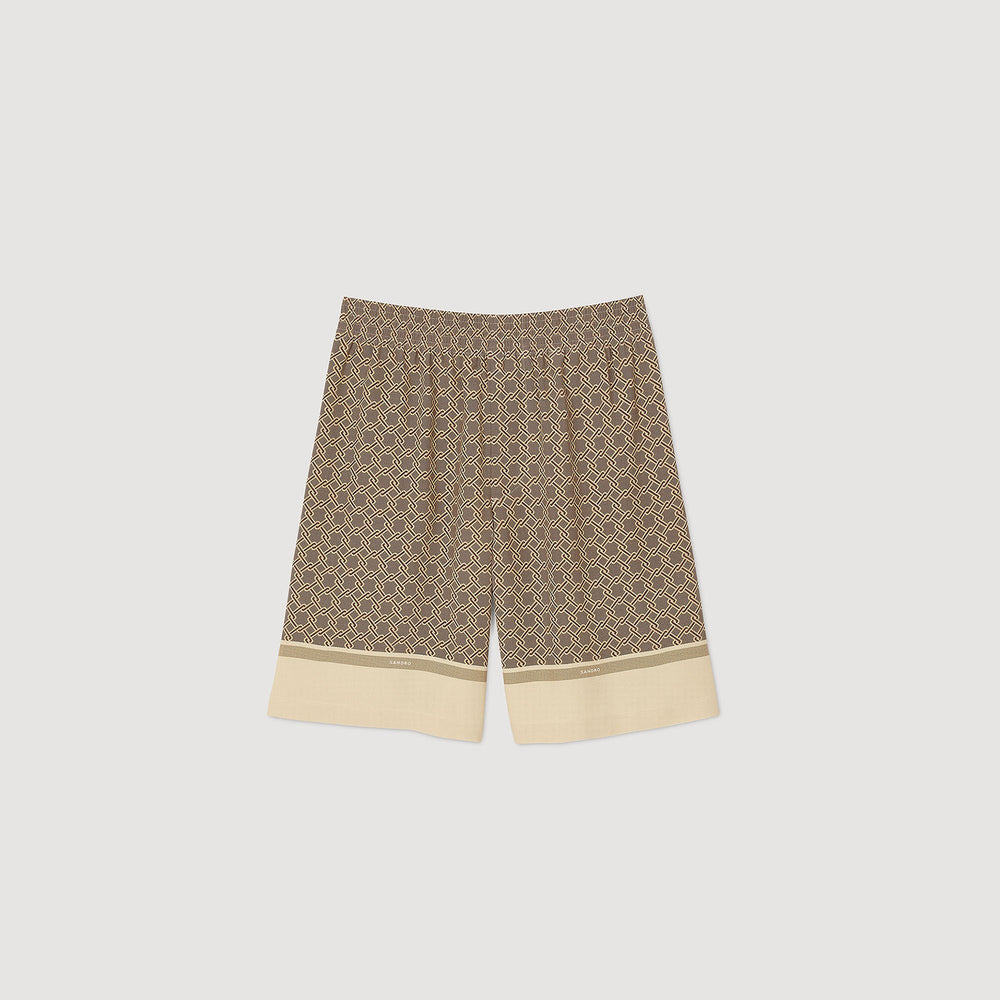 Patterned Flowy Bermuda shorts Hazel Sandro Men