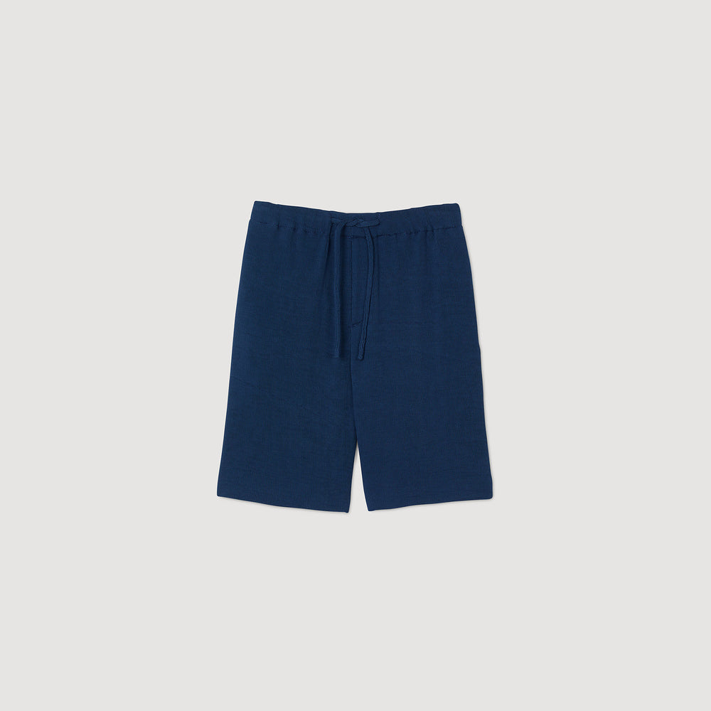 Pleated Bermuda shorts Royal Blue Sandro Men