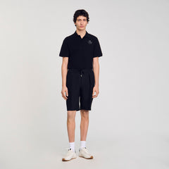 Jersey Bermuda shorts Black Sandro Men