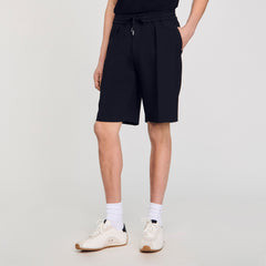 Jersey Bermuda shorts Black Sandro Men