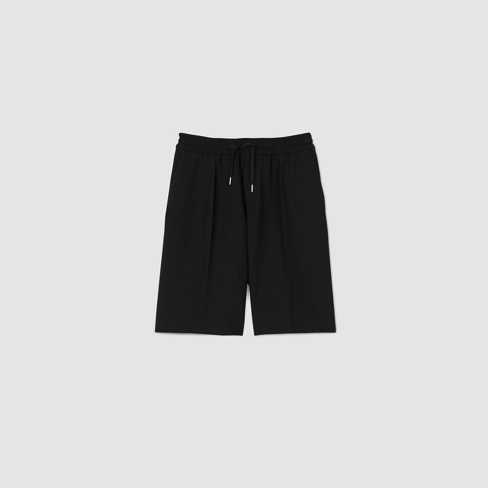 Jersey Bermuda shorts Black Sandro Men