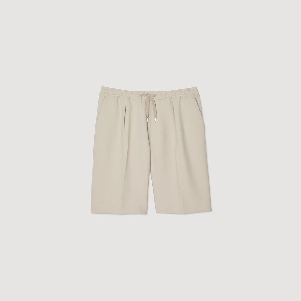 Jersey Bermuda shorts Aluminum Sandro Men
