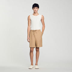 Flowy Bermuda shorts Nut Sandro Men