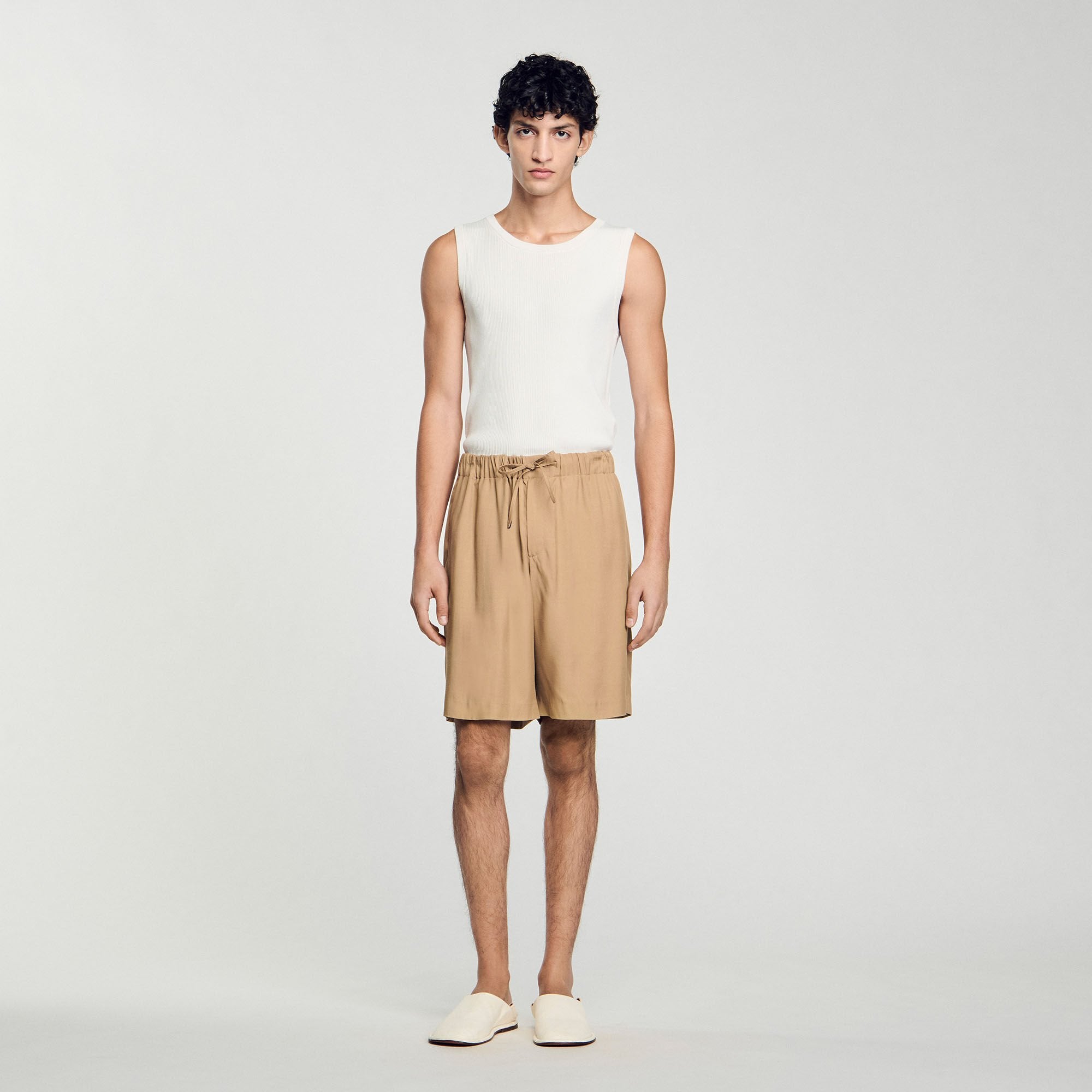 Flowy Bermuda shorts Nut Sandro Men