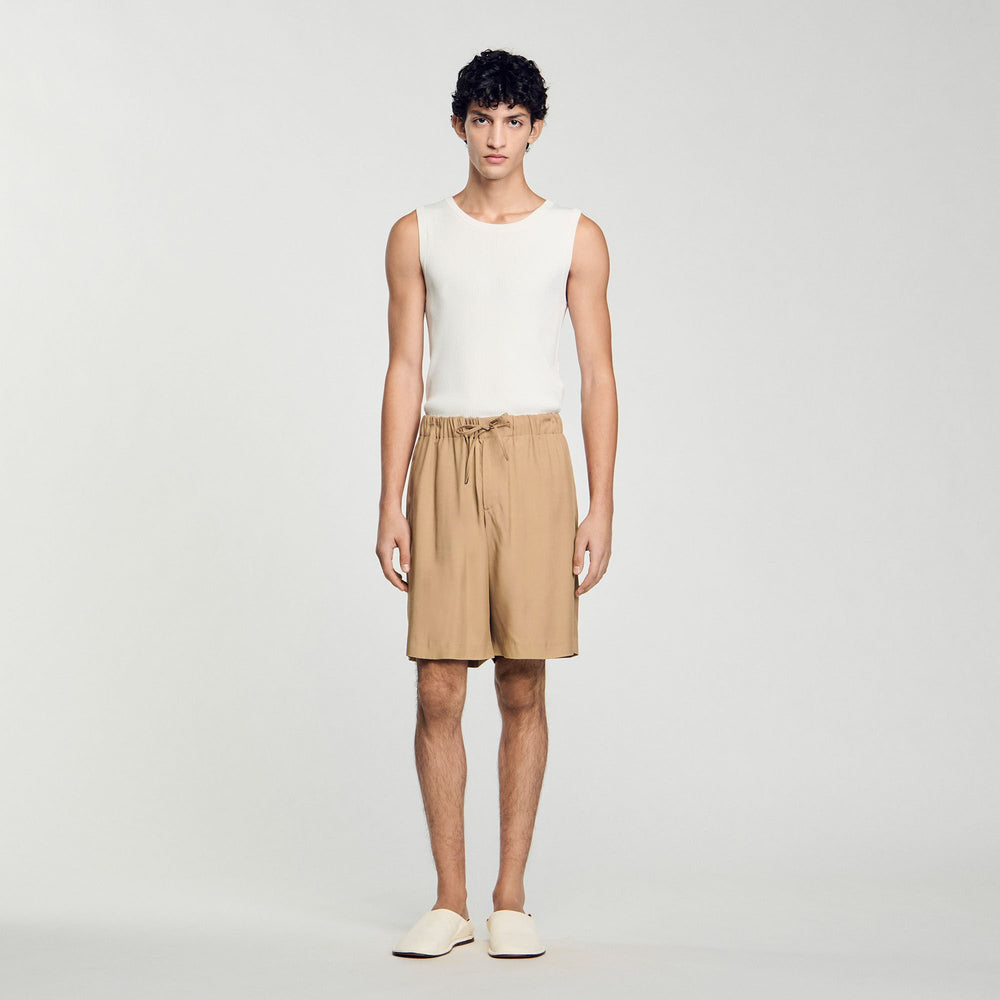 Flowy Bermuda shorts Nut Sandro Men