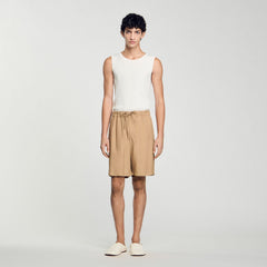 Flowy Bermuda shorts Nut Sandro Men